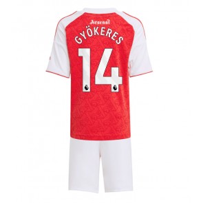 Arsenal Viktor Gyokeres #14 Replika Babytøj Hjemmebanesæt Børn 2025-26 Kortærmet (+ Korte bukser)